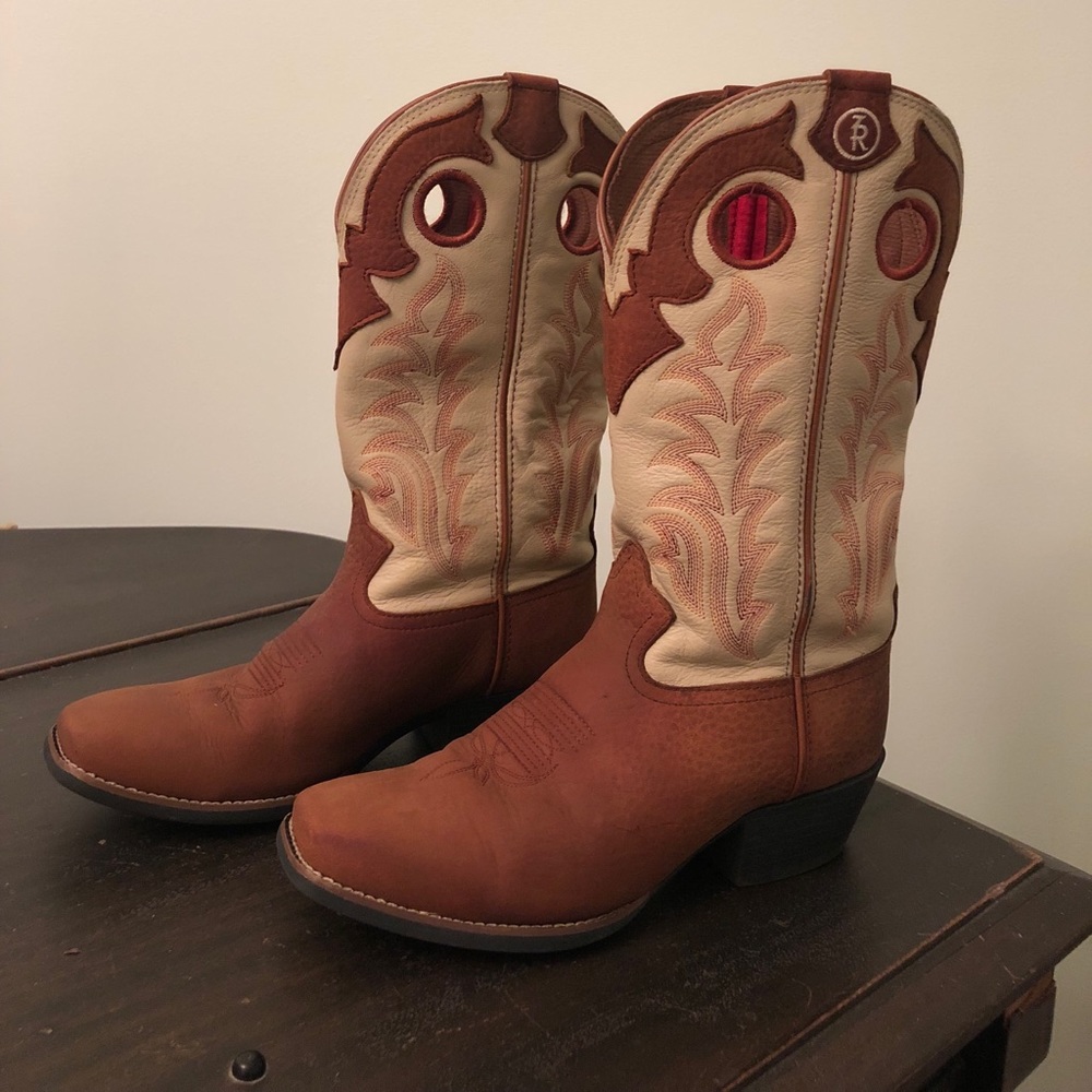 Tony Lama Rojo Bridle Western Boots